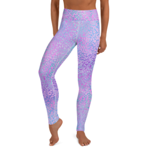 Leopardy Purple Yoga Leggings